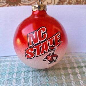 Christmas ornament ball  wolfpack  North Carolina State